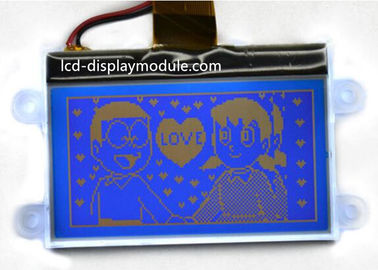 Αρνητική μικρή LCD ενότητα 128 X 64, μπλε ενότητα ΒΑΡΑΊΝΩ STN LCD Transimissive